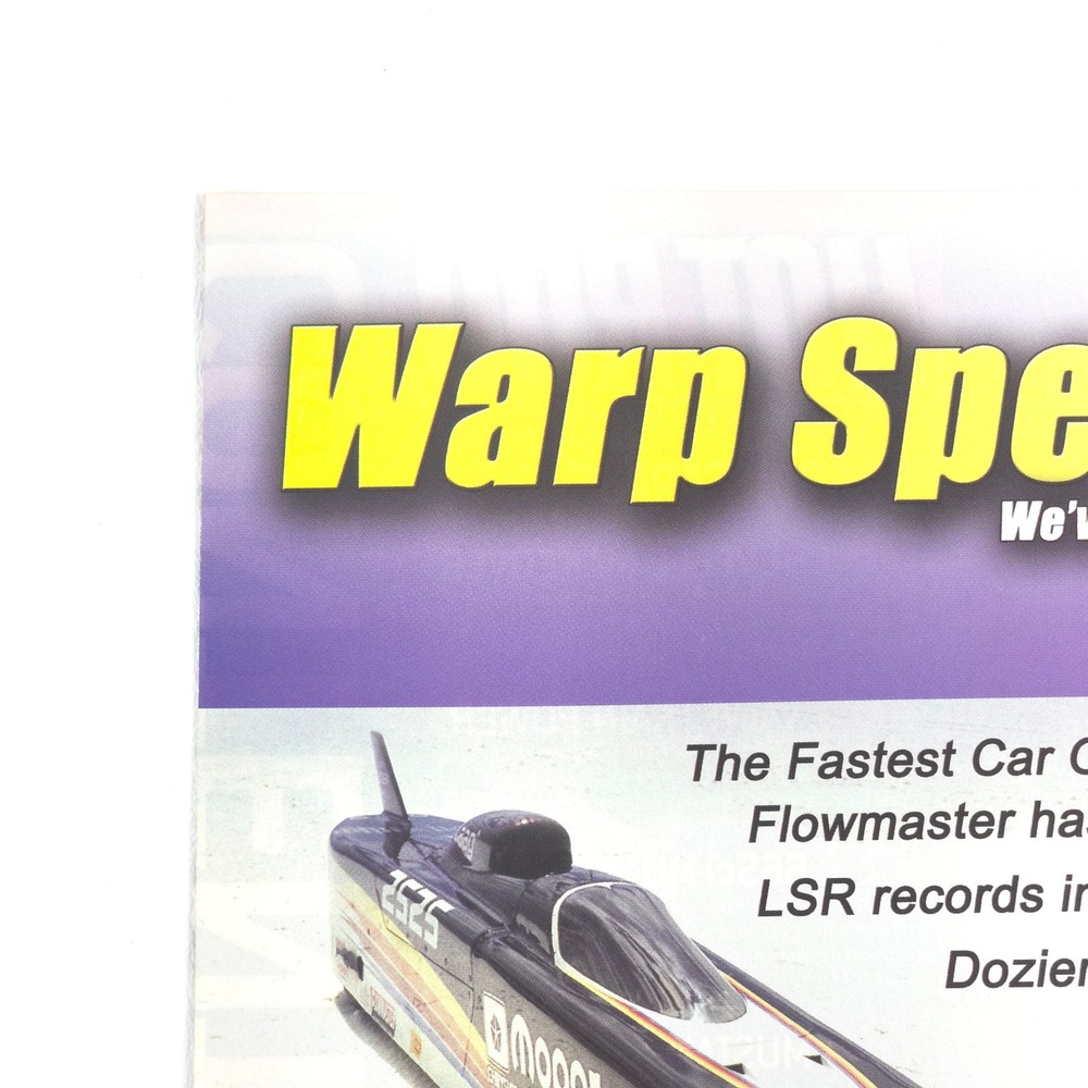Flowmaster Print Ad 2008 Warp Speed Dozier Hegarty LSR Dragster Mopar PPG Racing - Picture 2 of 6
